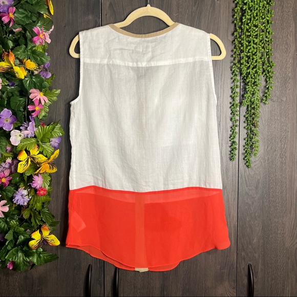 „💙2/$40💙NWT Michael Kors Sleeveless Button Down Blouse Size Small - Picture 11 of 16